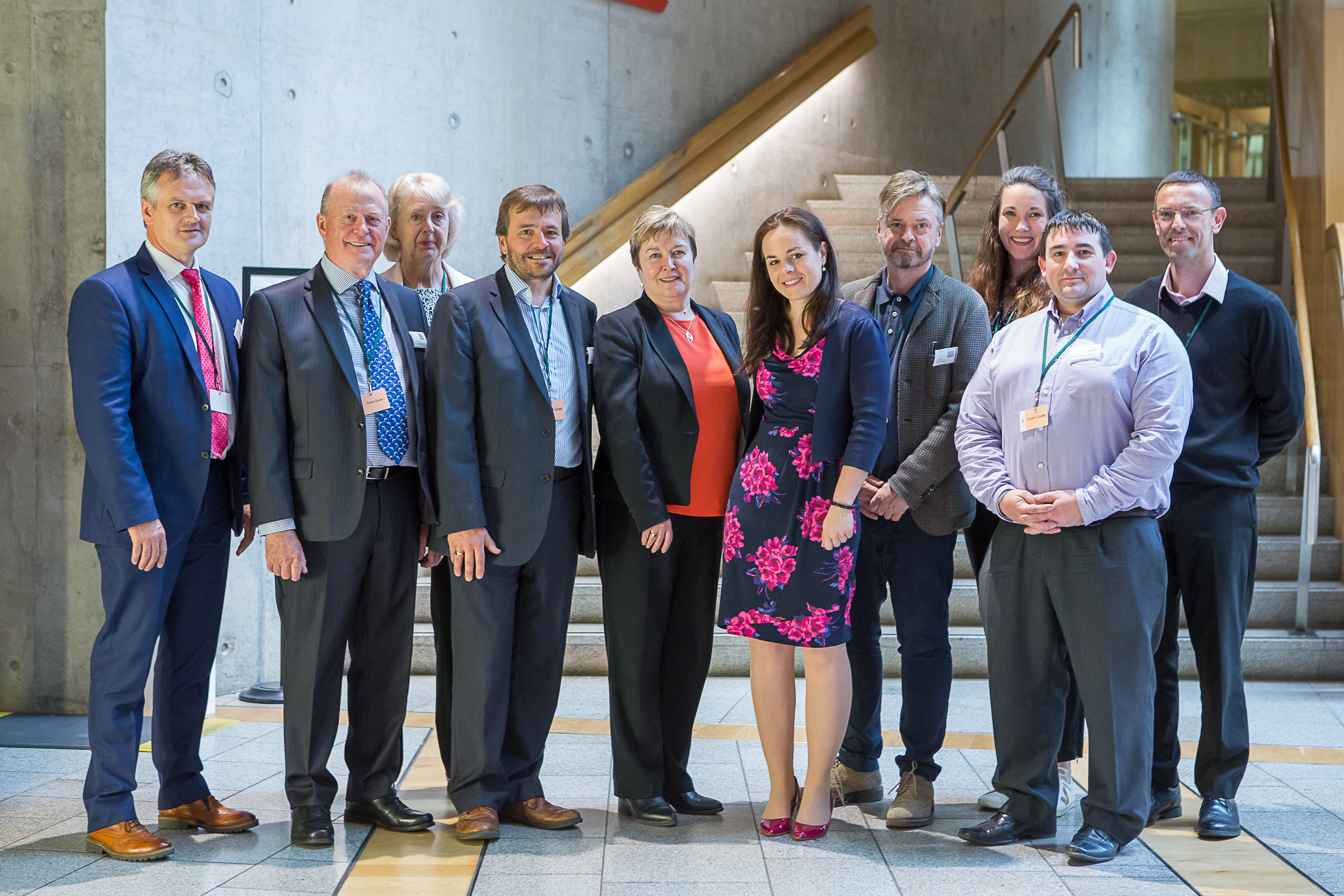 A group involved in the campaign for An Camas Mòr visit the Scottish Parliment