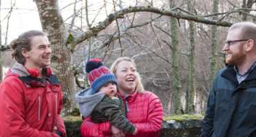 local people on a site visit to An Camas Mòr in the Cairngorms National Park, An Camus Mor, Cambusmore