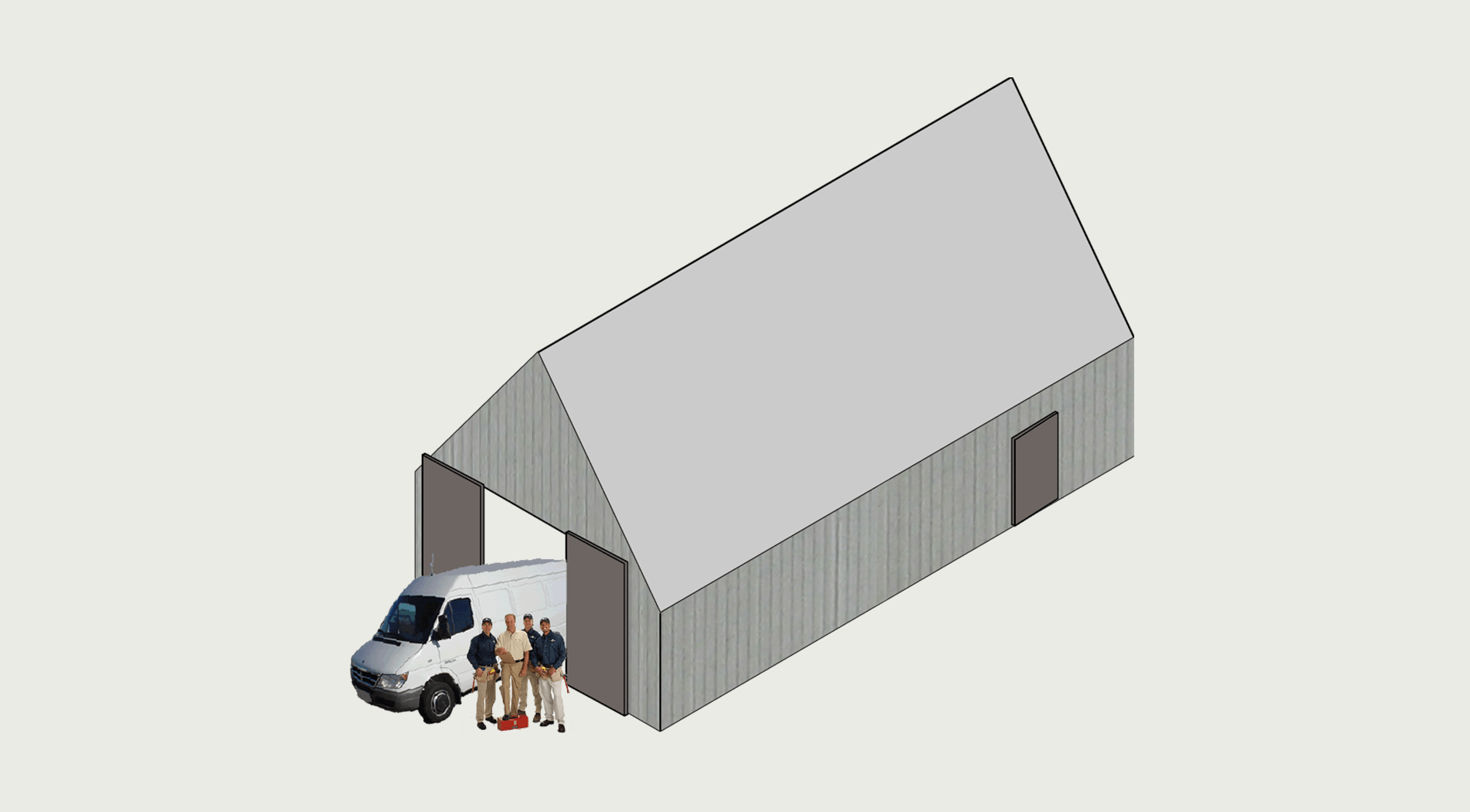 large shed or workshop - An Camas Mòr